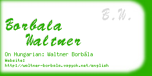borbala waltner business card